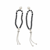 92.5 Silver Kids Nazariya Bracelet with Sun Face Charm and Silver Tassel - White Background