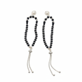 92.5 Silver Kids Nazariya Bracelet with Sun Face Charm and Silver Tassel - White Background