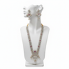 Ruby CZ Long Haram Necklace Set - Mannequin