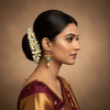 Jadau Kundan Earrings – model wearing earrings