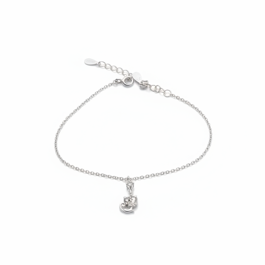925 Sterling Silver Bracelet with Elephant Charm