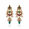 Jadau Kundan Earrings – white background studio shot