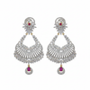 Vaayu Chandbali Earrings flat lay on white background - ASP Fashion Jewellery