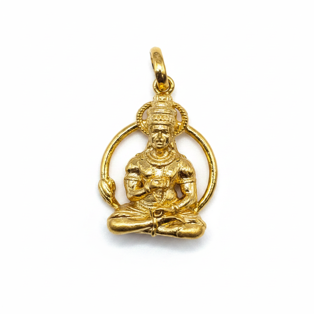 Hanuman Locket macro detail shot