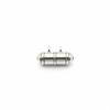 925 Silver Small Capsule Amulet Pendant - White Background