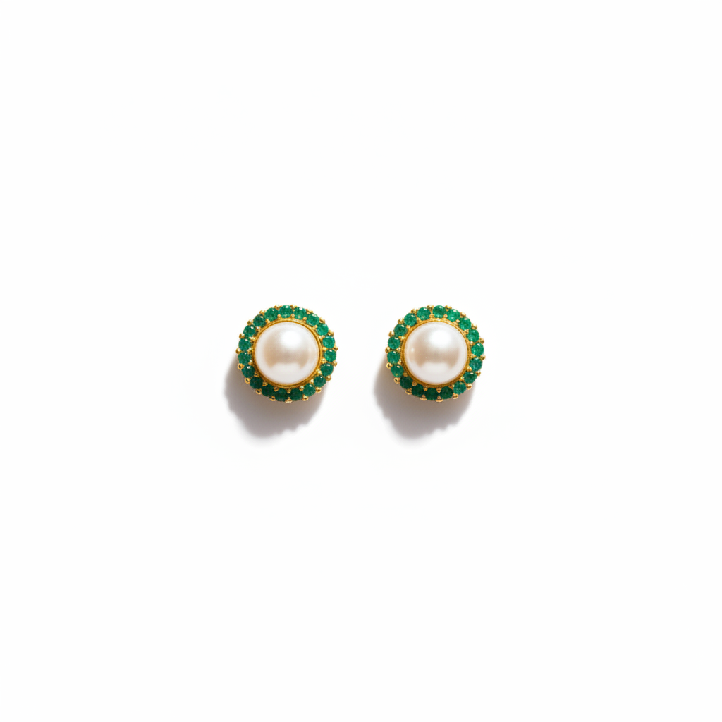 Gems & Pearl Pendant Set - Elegant Style | Asp Fashion Jewellery