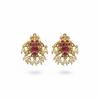 Handmade Kempu Fish Studs - White Background Hero Shot