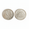 999 Pure Silver Lakshmi Ganesha Coin front and back white background