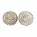 999 Pure Silver Lakshmi Ganesha Coin front and back white background
