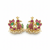 Kempu Duck Earrings on white background
