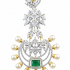 CZ Marquise Chandbali Earrings - Macro Detail Shot