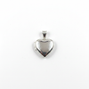 Silver Heart Locket Pendant – white background