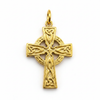 Celtic Cross Locket macro detail knotwork engraving