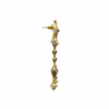 Kempu Polki Long Chandelier Earrings - Side Profile