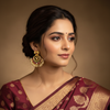 Kempu Chandbali Earrings - Lifestyle