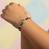 92.5 Silver Kids Bracelet with Minion Cartoon Charm and Black Beads - Lifestyle