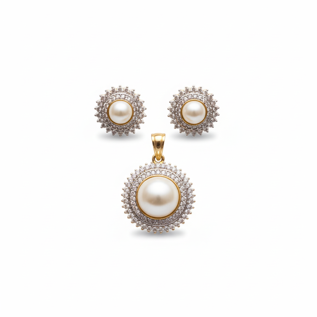 Supreme Pearl Pendant Set - Designer Jewelry | Asp Fashion Jewellery