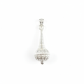 Silver Hanuman Gada Locket - White Background