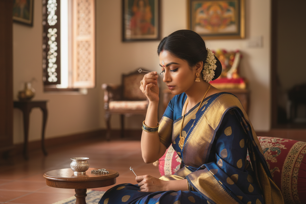 Pure Silver Pottu Kuchi - Traditional Bindi Stamps (10g)