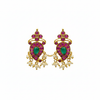 Kempu Mango Earrings - White Background
