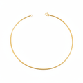 Gold Omega Hasli Necklace on white background