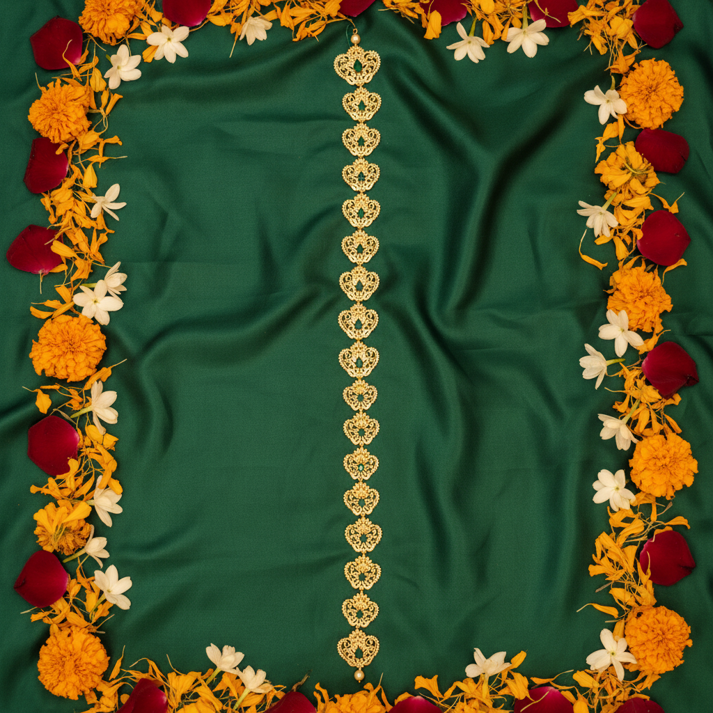 Heart Shape CZ Jada Bila - Flat lay with florals