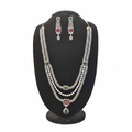 Multi-Colour Diamond CZ Necklace & Earring Set – mannequin display