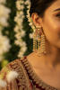 Polki Kundan Pearl Tassel Earrings - Bridal Lifestyle Wear