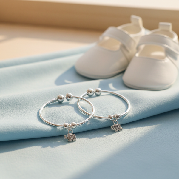 Elephant Charm Baby Anklets Lifestyle Image