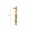 Kempu Polki Chandbali Earrings - Side Profile