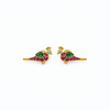 Jadau Kundan Peacock Stud Earrings 