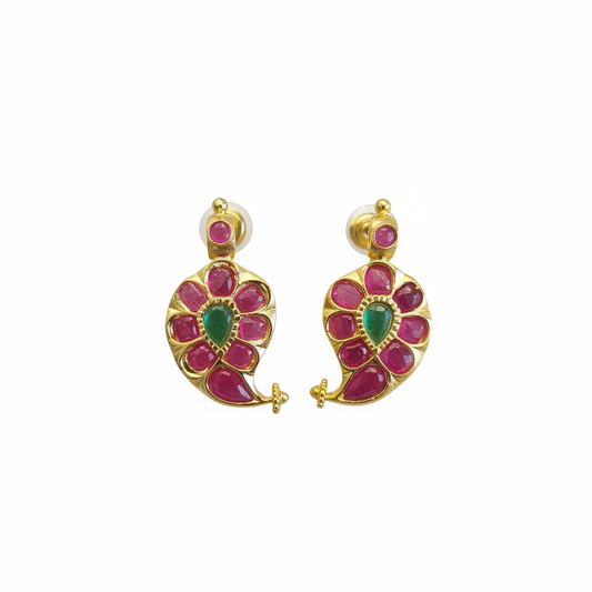 Jadau Kundan Mango Studs 