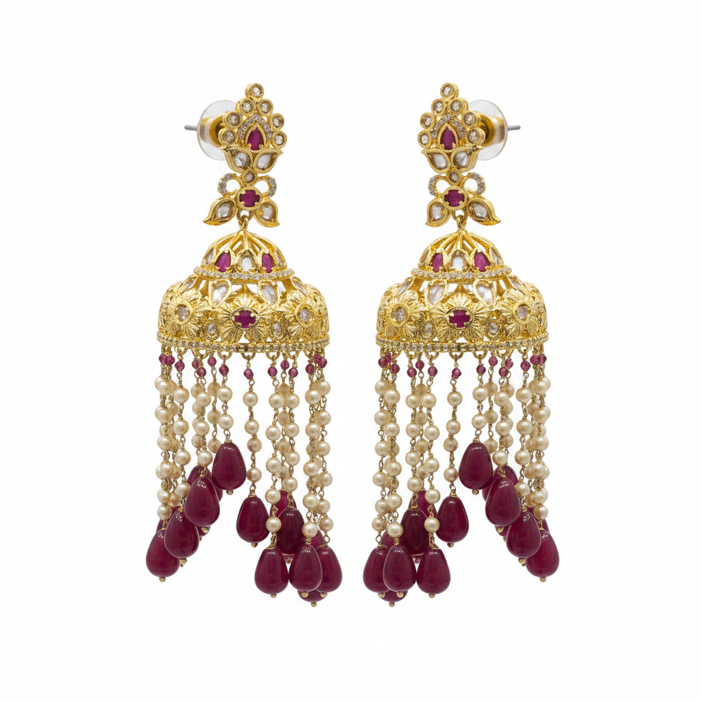 Jhumka White Background