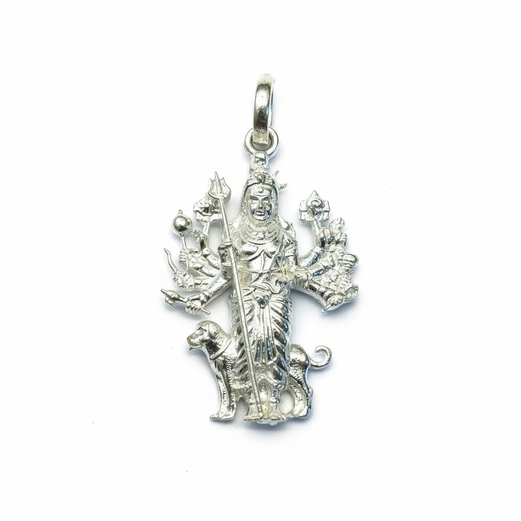Kal Bhairav Locket - White Background