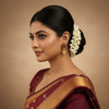 Kempu Golden Pearl Studs Lifestyle