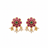 Kempu Studs White Background