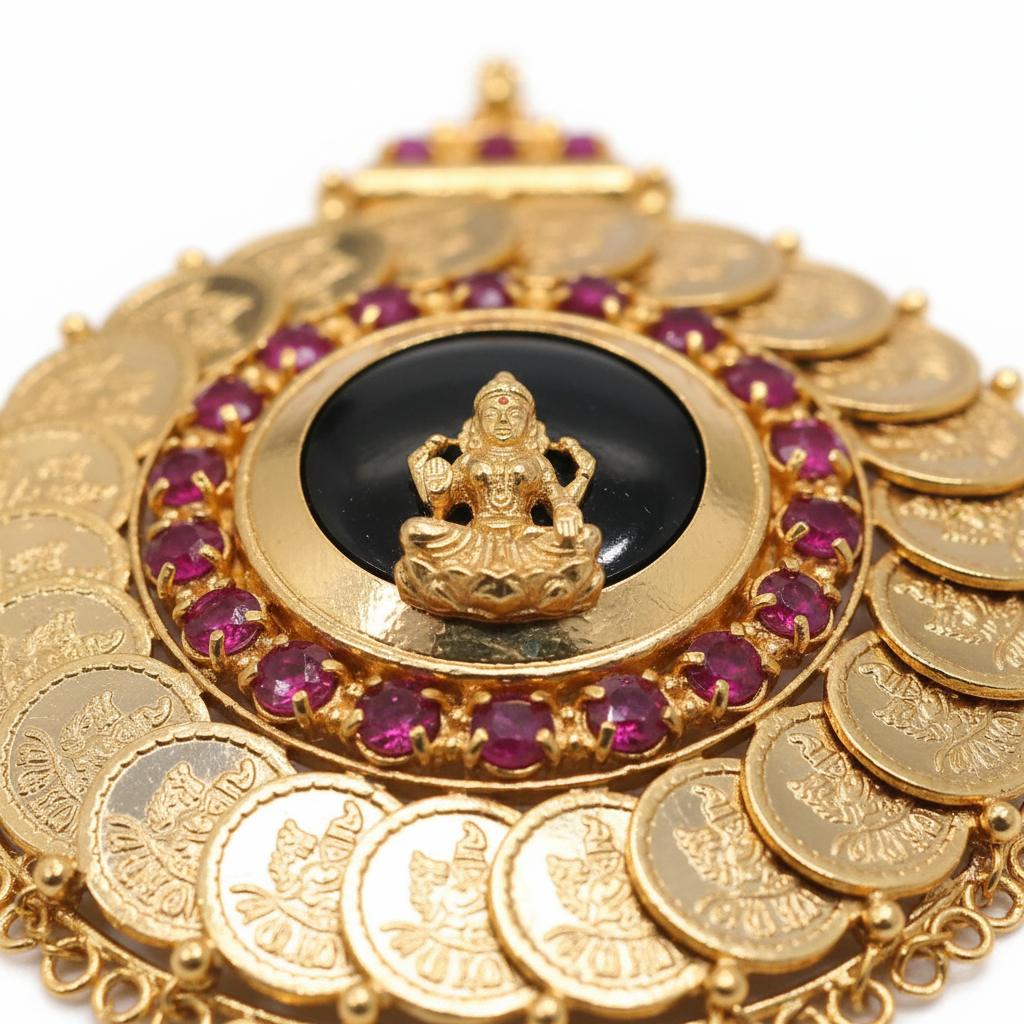 Kerala Laxmi Palakka Mala detail close-up