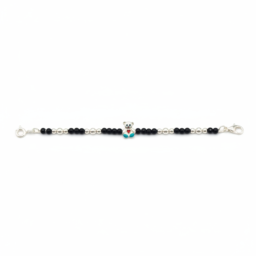 Kids Silver Bracelet – White Background