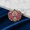 Kundan Peacock Brooch Lifestyle