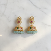 Kundan Polki Jhumka – Flat Lay