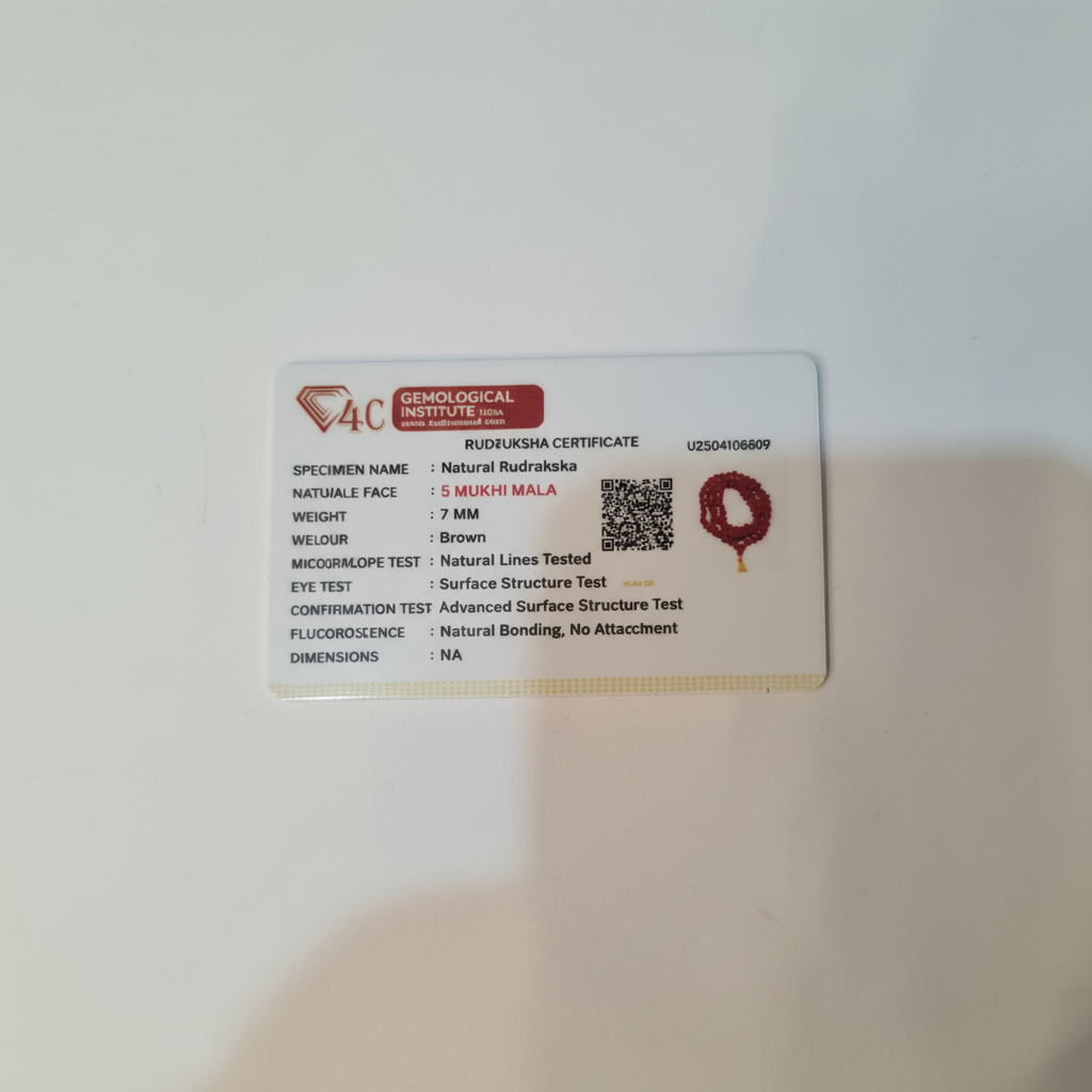 Lab Certificate White Background