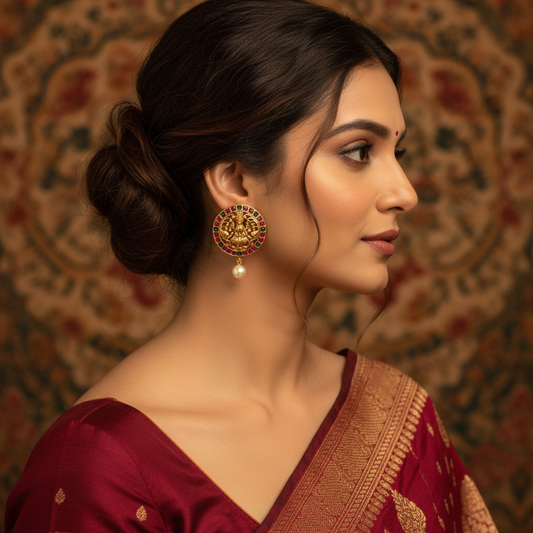 Lakshmi Temple Earrings -