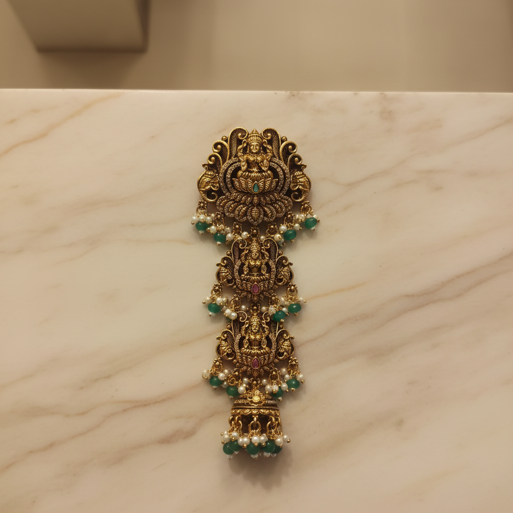 Lakshmi Temple Necklace Lifestyle