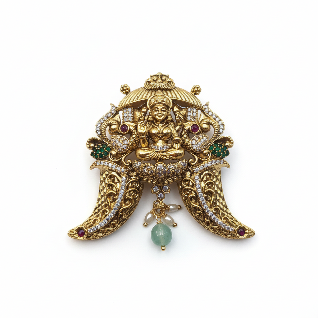 Lakshmi Temple Pendant – Front