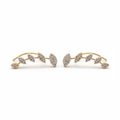 Leaf Ear Cuff on White Background