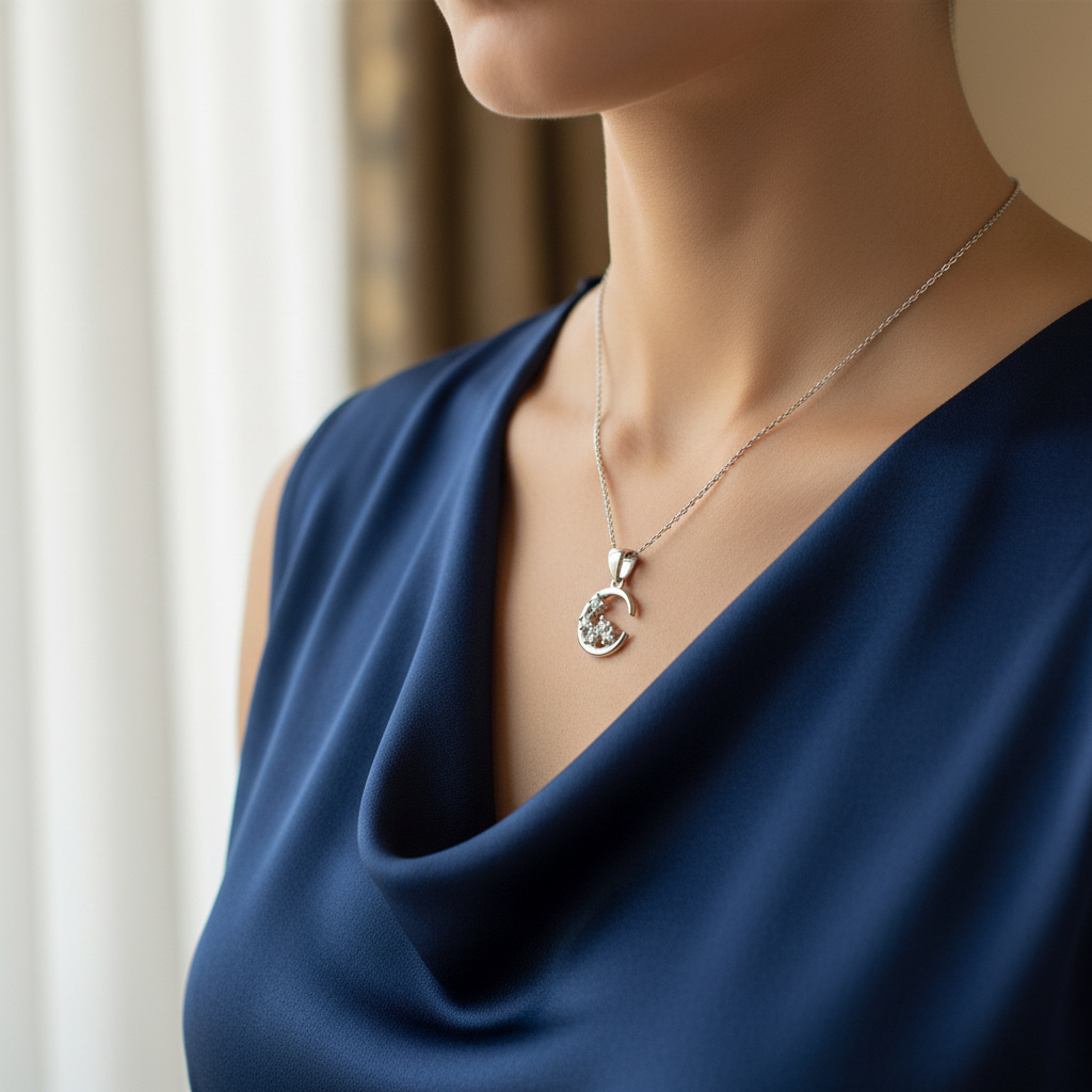 Lifestyle - Crescent Moon Necklace