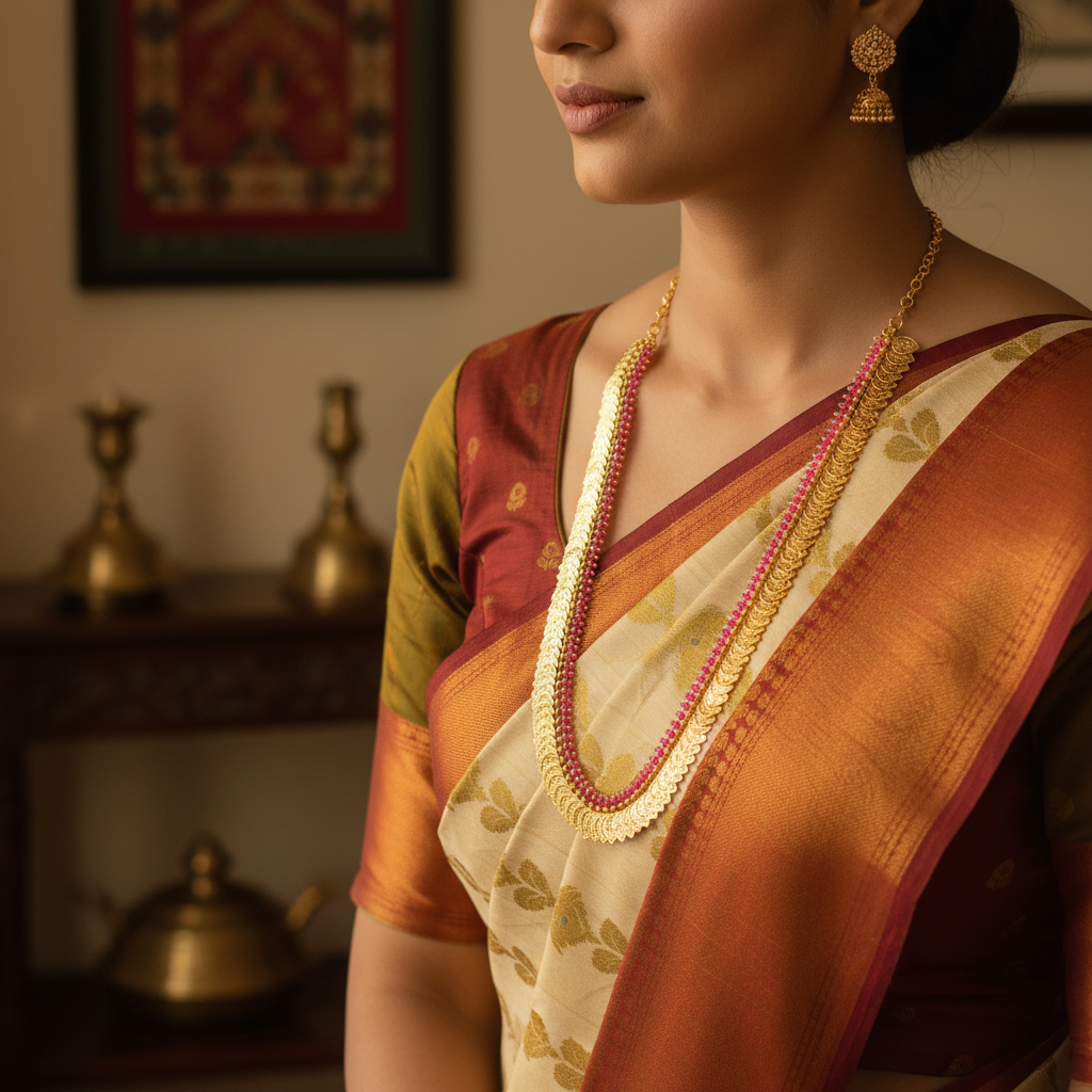 Lifestyle image with necklace