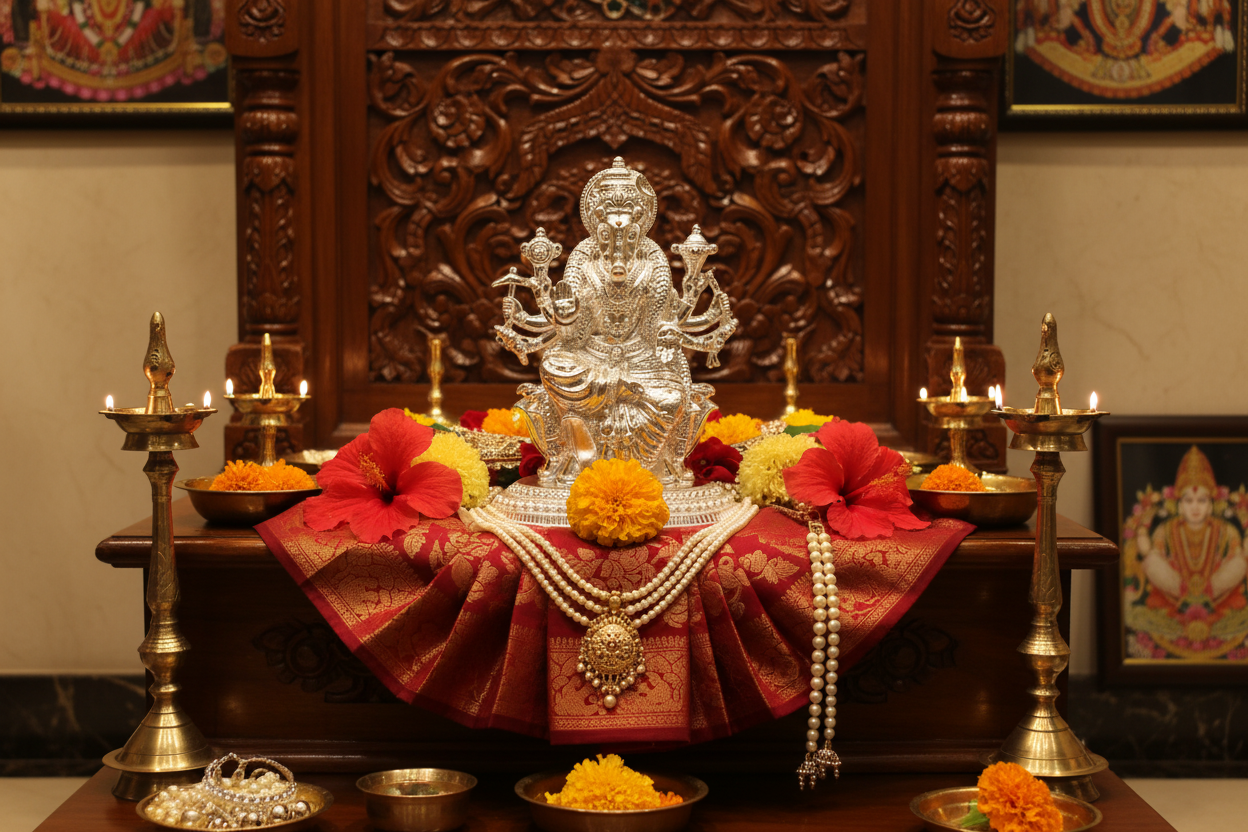 Lifestyle Pooja Room Setting