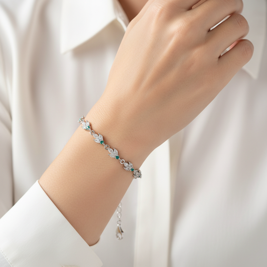 Lifestyle shot of bracelet worn on wrist
