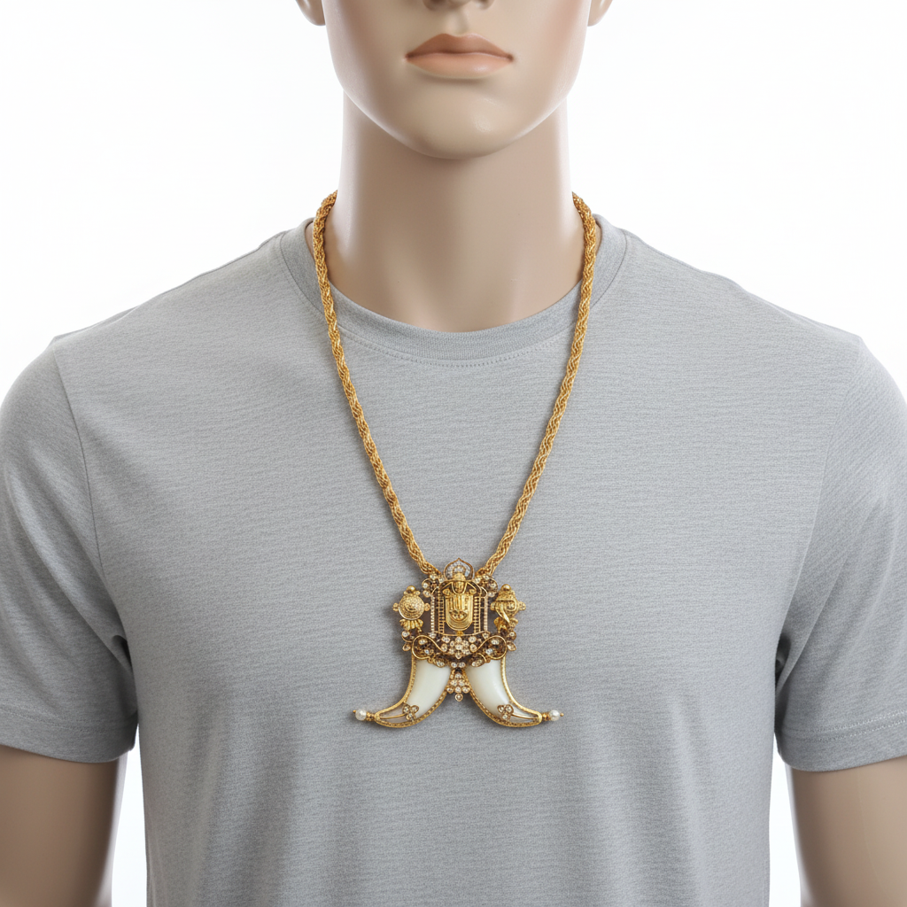 Lord Balaji Puligoru Locket - Mannequin Display